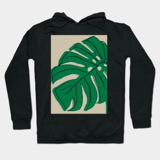 Monstera Plant Abstract Hoodie